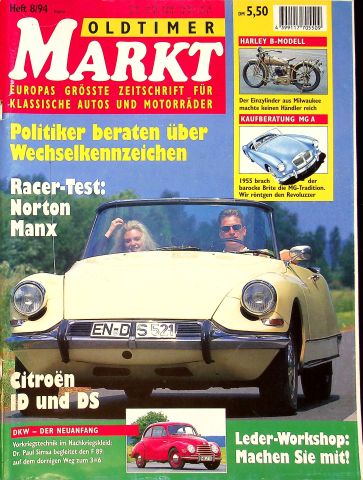 Deckblatt Oldtimer Markt (08/1994)